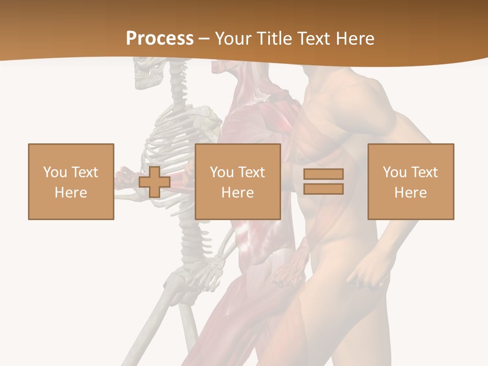 A Man And A Woman With Muscles Powerpoint Presentation PowerPoint Template