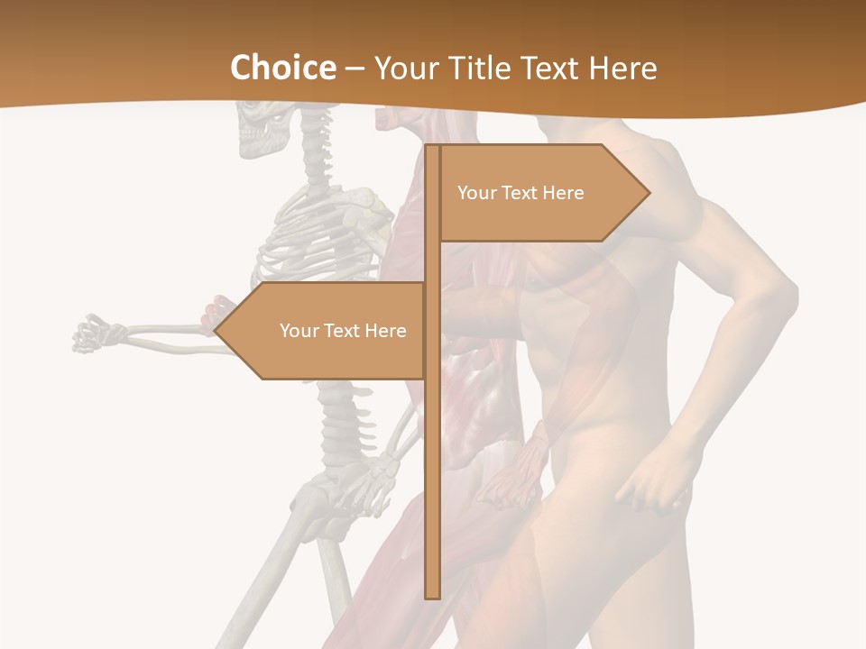 A Man And A Woman With Muscles Powerpoint Presentation PowerPoint Template