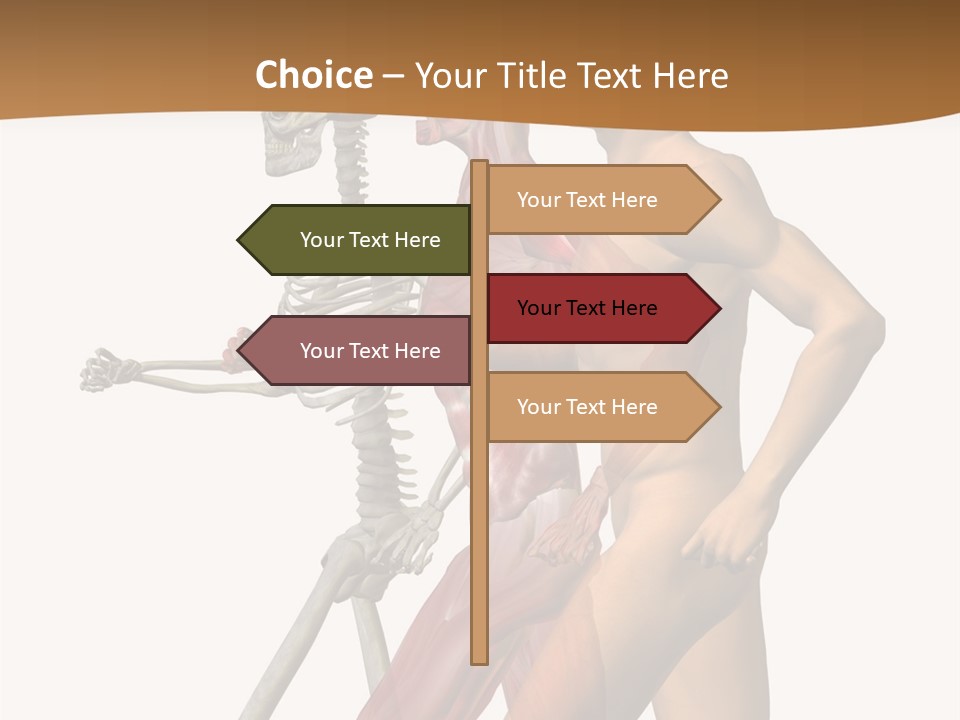 A Man And A Woman With Muscles Powerpoint Presentation PowerPoint Template