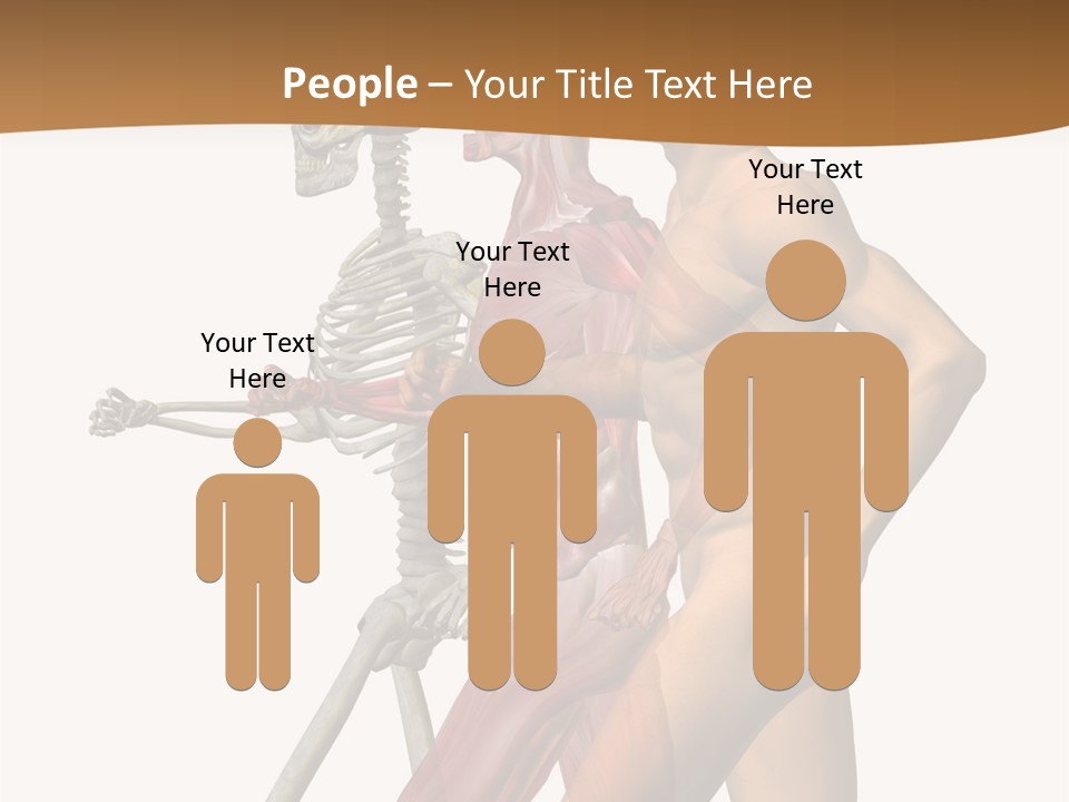 A Man And A Woman With Muscles Powerpoint Presentation PowerPoint Template