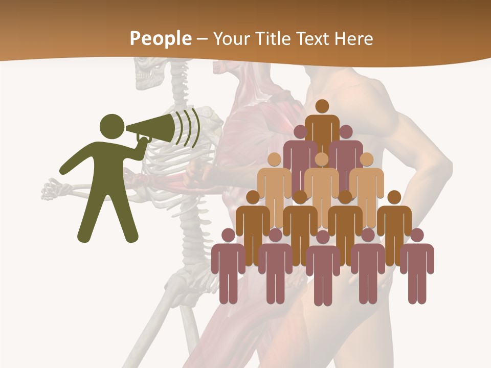 A Man And A Woman With Muscles Powerpoint Presentation PowerPoint Template