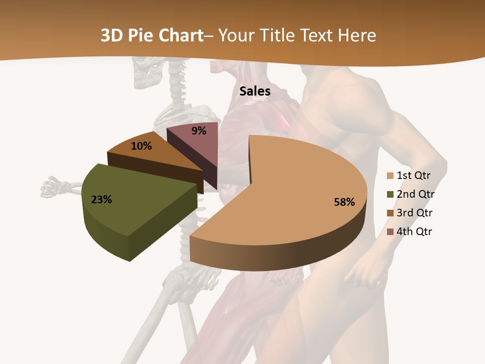 A Man And A Woman With Muscles Powerpoint Presentation PowerPoint Template