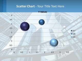 A Group Of Skyscrapers With A Blue Sky In The Background PowerPoint Template