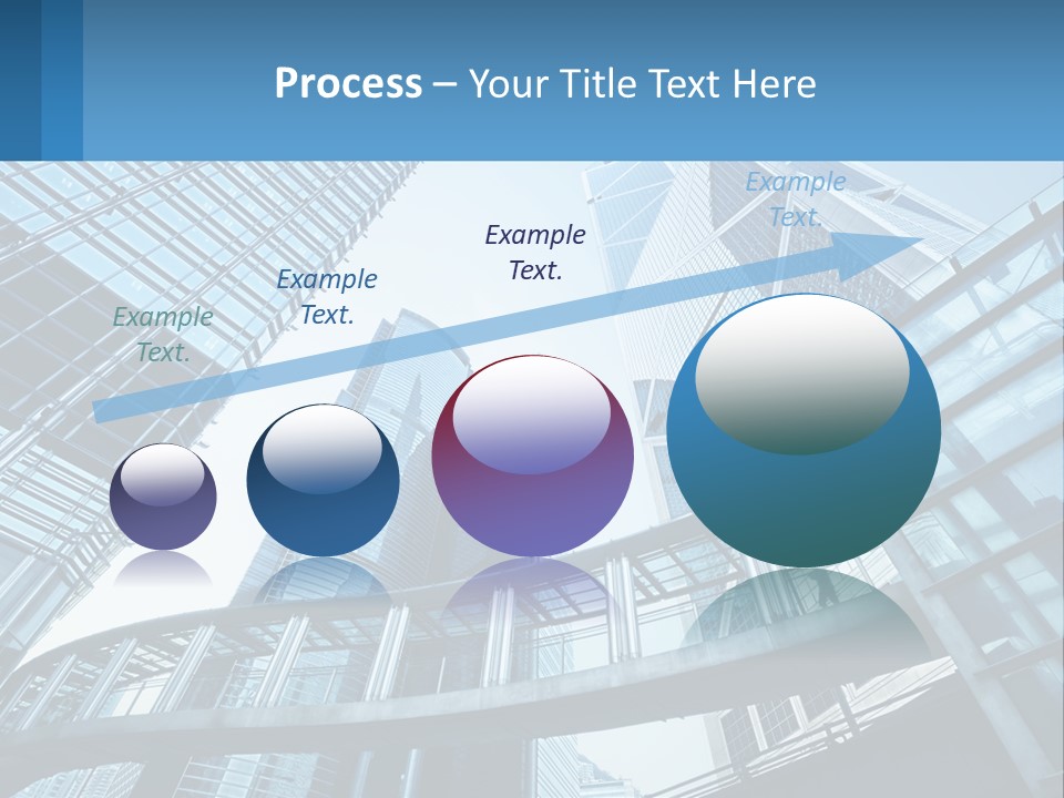 A Group Of Skyscrapers With A Blue Sky In The Background PowerPoint Template