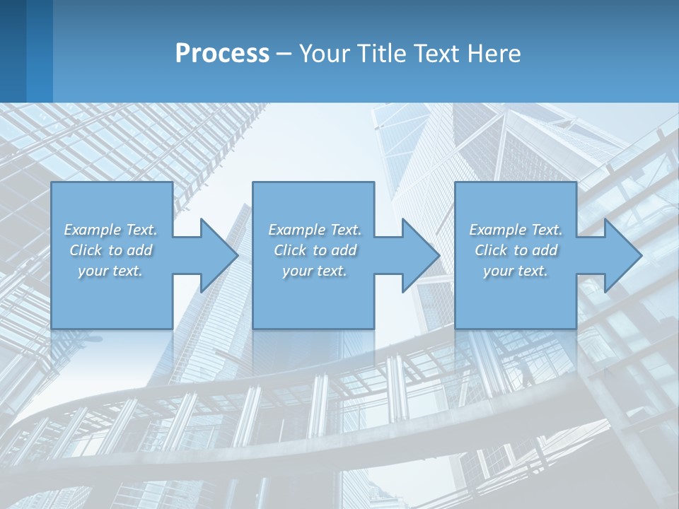 A Group Of Skyscrapers With A Blue Sky In The Background PowerPoint Template