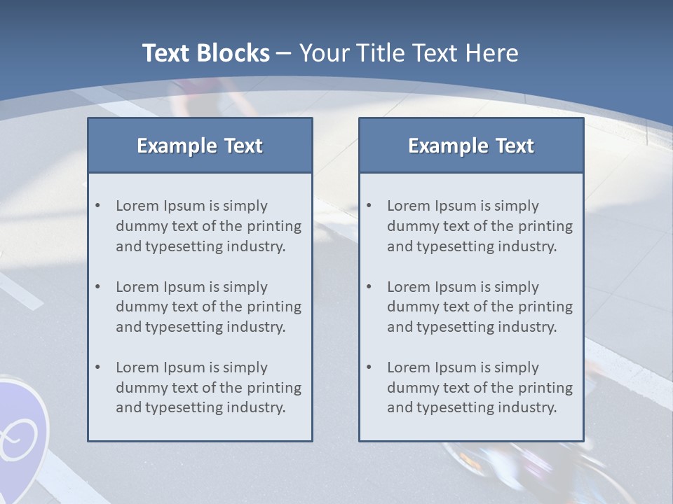 A Group Of People Riding Bikes Down A Street PowerPoint Template