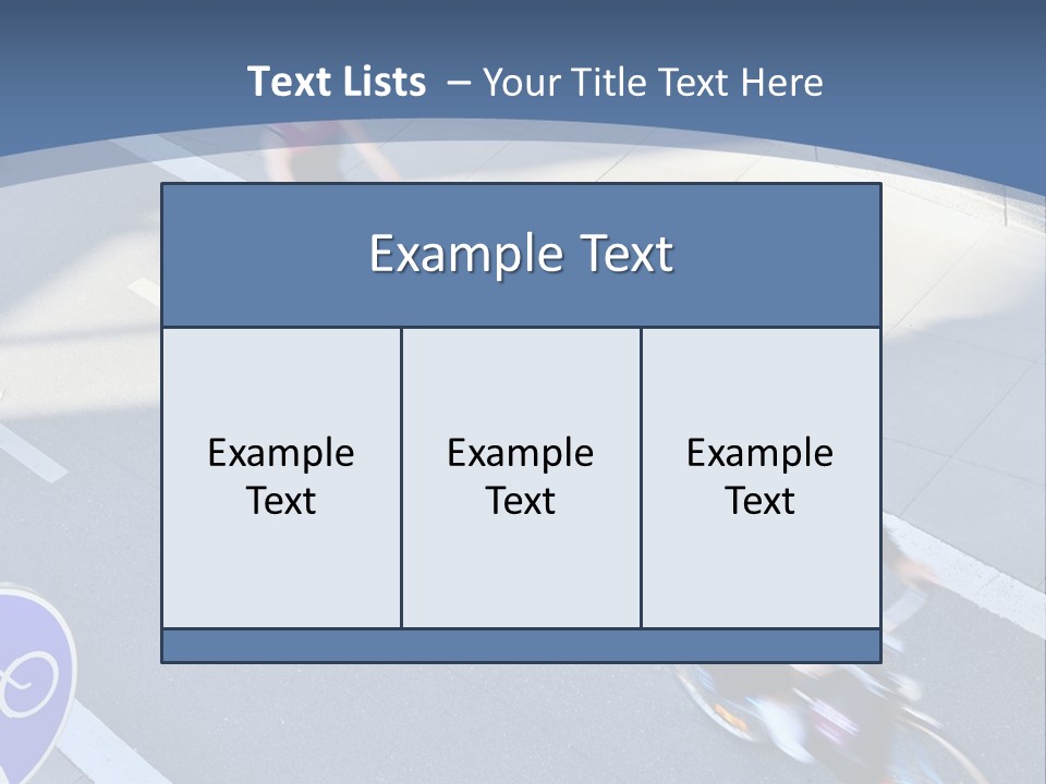 A Group Of People Riding Bikes Down A Street PowerPoint Template