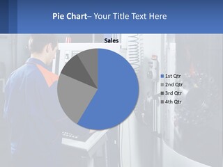 A Man Working On A Machine In A Factory PowerPoint Template