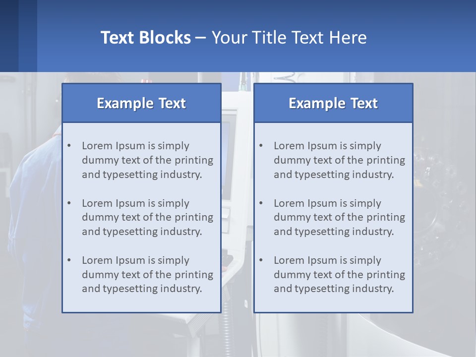 A Man Working On A Machine In A Factory PowerPoint Template