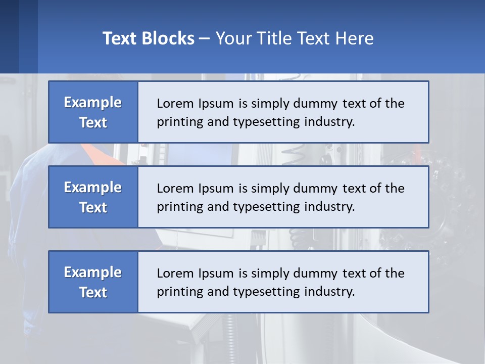 A Man Working On A Machine In A Factory PowerPoint Template