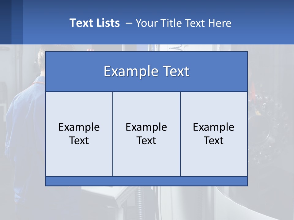 A Man Working On A Machine In A Factory PowerPoint Template