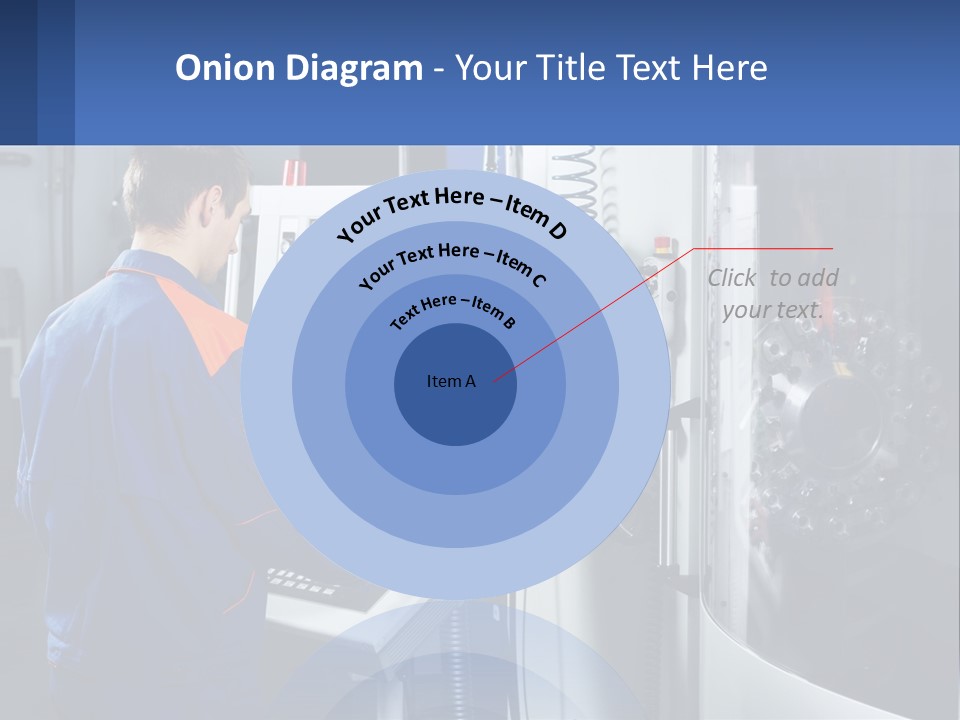 A Man Working On A Machine In A Factory PowerPoint Template