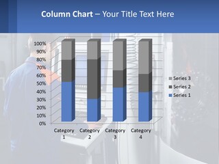 A Man Working On A Machine In A Factory PowerPoint Template