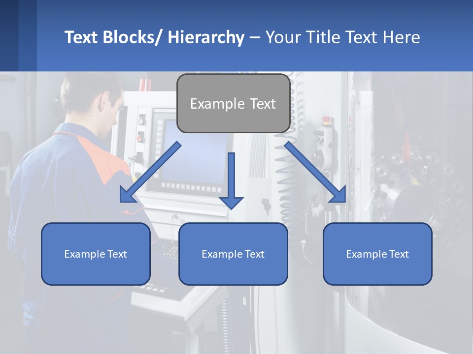 A Man Working On A Machine In A Factory PowerPoint Template