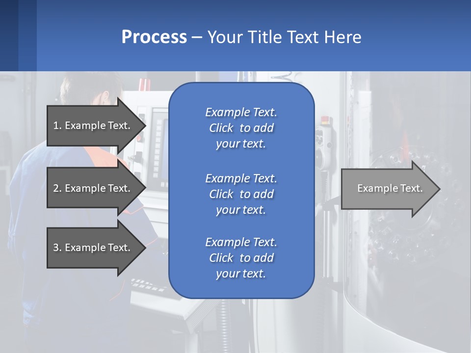 A Man Working On A Machine In A Factory PowerPoint Template