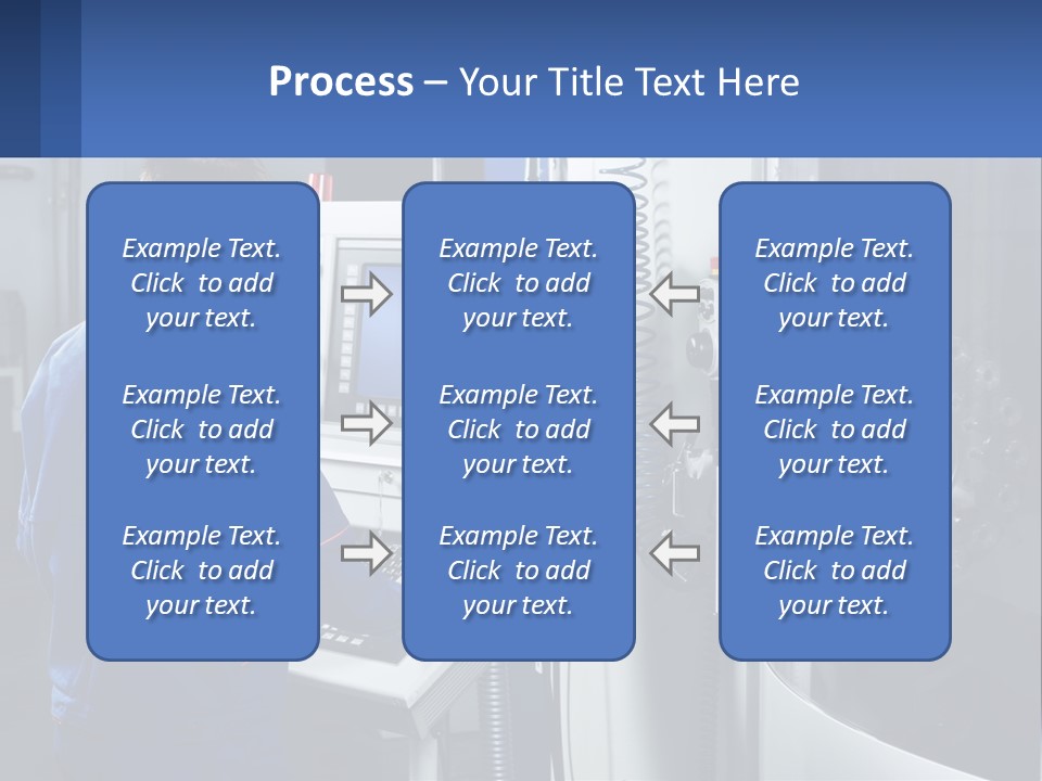 A Man Working On A Machine In A Factory PowerPoint Template