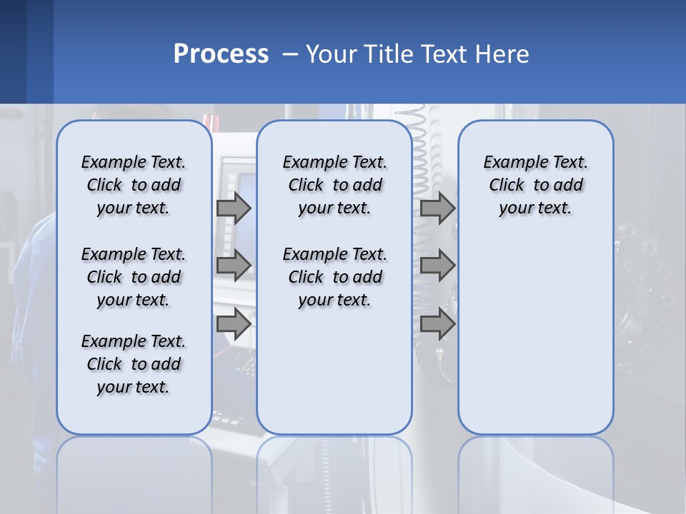 A Man Working On A Machine In A Factory PowerPoint Template