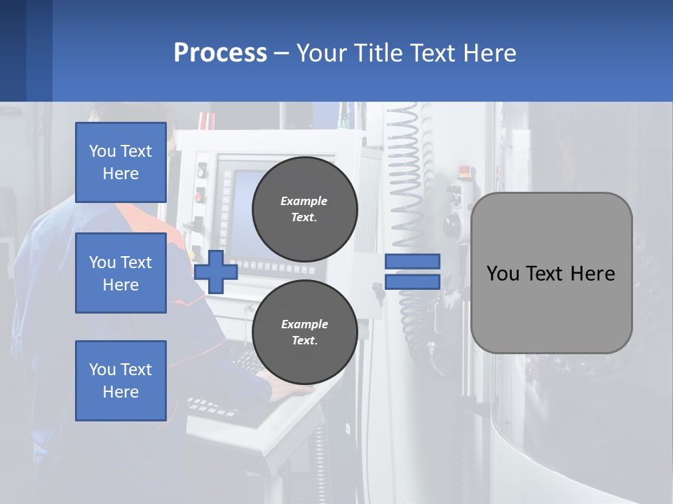 A Man Working On A Machine In A Factory PowerPoint Template