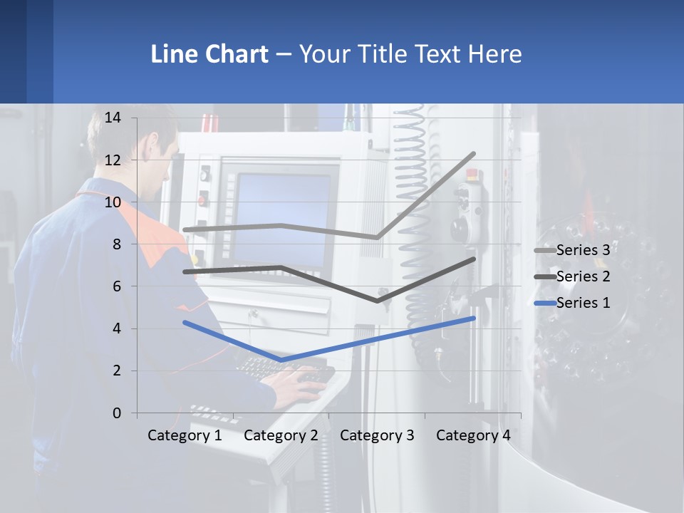 A Man Working On A Machine In A Factory PowerPoint Template