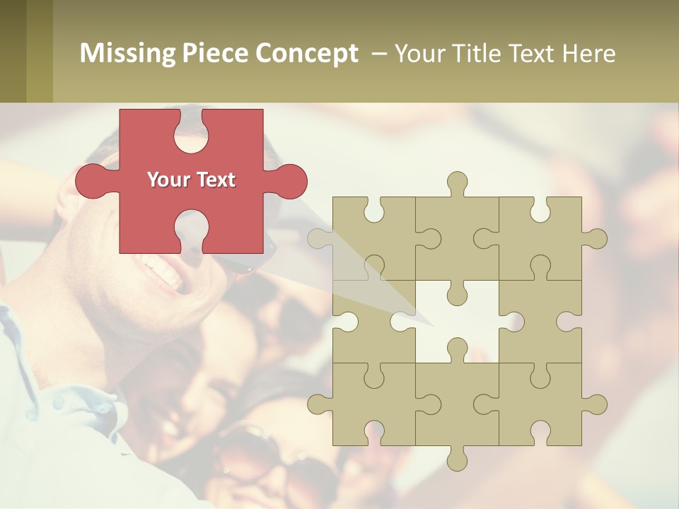 A Group Of People Wearing Sunglasses And Holding Up Their Hands PowerPoint Template