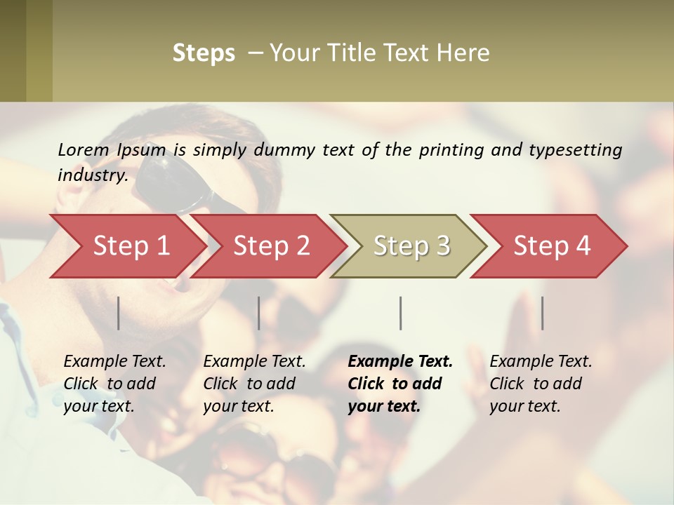 A Group Of People Wearing Sunglasses And Holding Up Their Hands PowerPoint Template