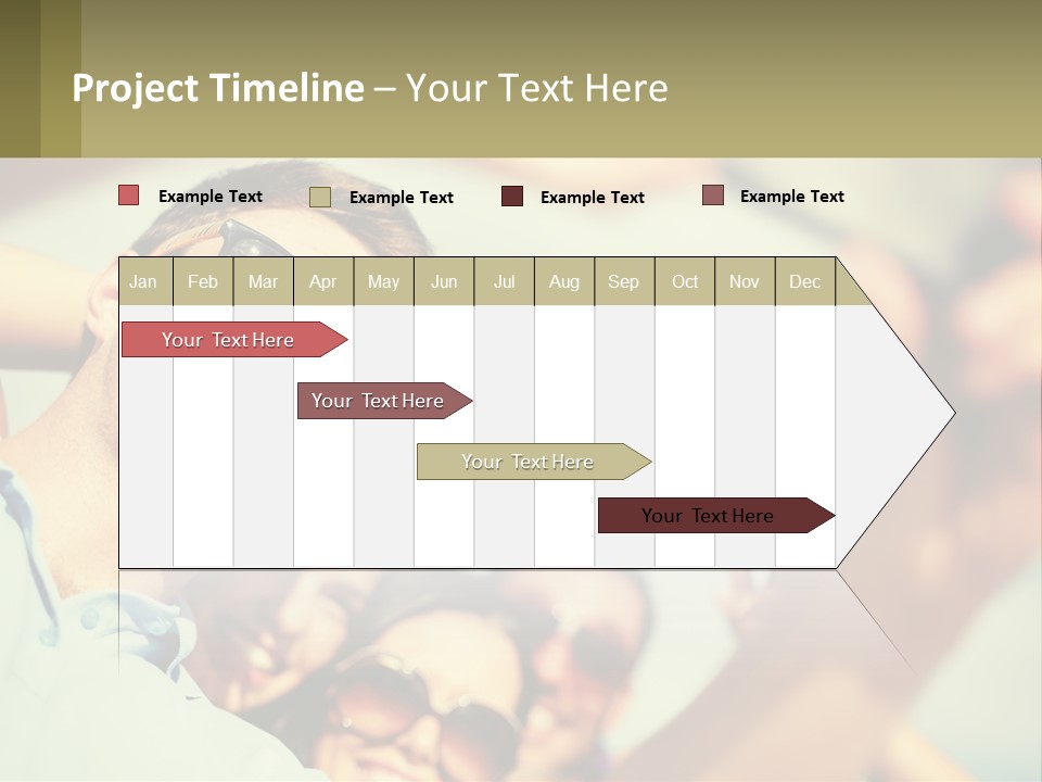 A Group Of People Wearing Sunglasses And Holding Up Their Hands PowerPoint Template
