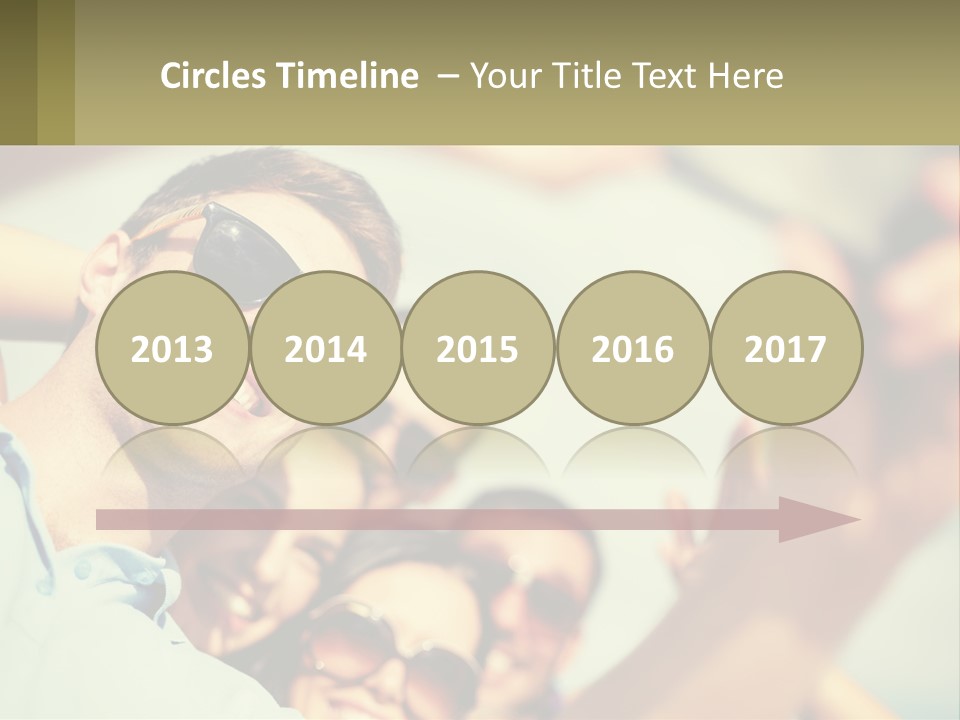 A Group Of People Wearing Sunglasses And Holding Up Their Hands PowerPoint Template