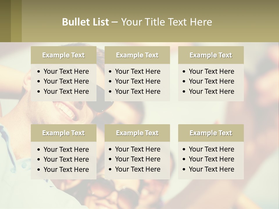 A Group Of People Wearing Sunglasses And Holding Up Their Hands PowerPoint Template