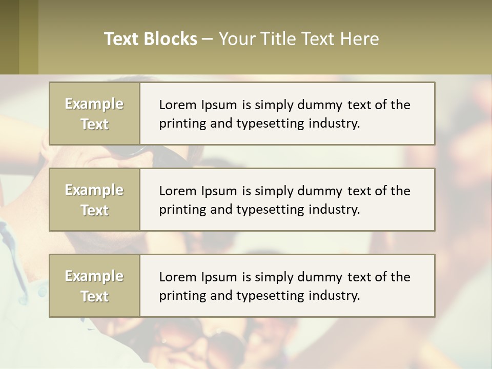 A Group Of People Wearing Sunglasses And Holding Up Their Hands PowerPoint Template