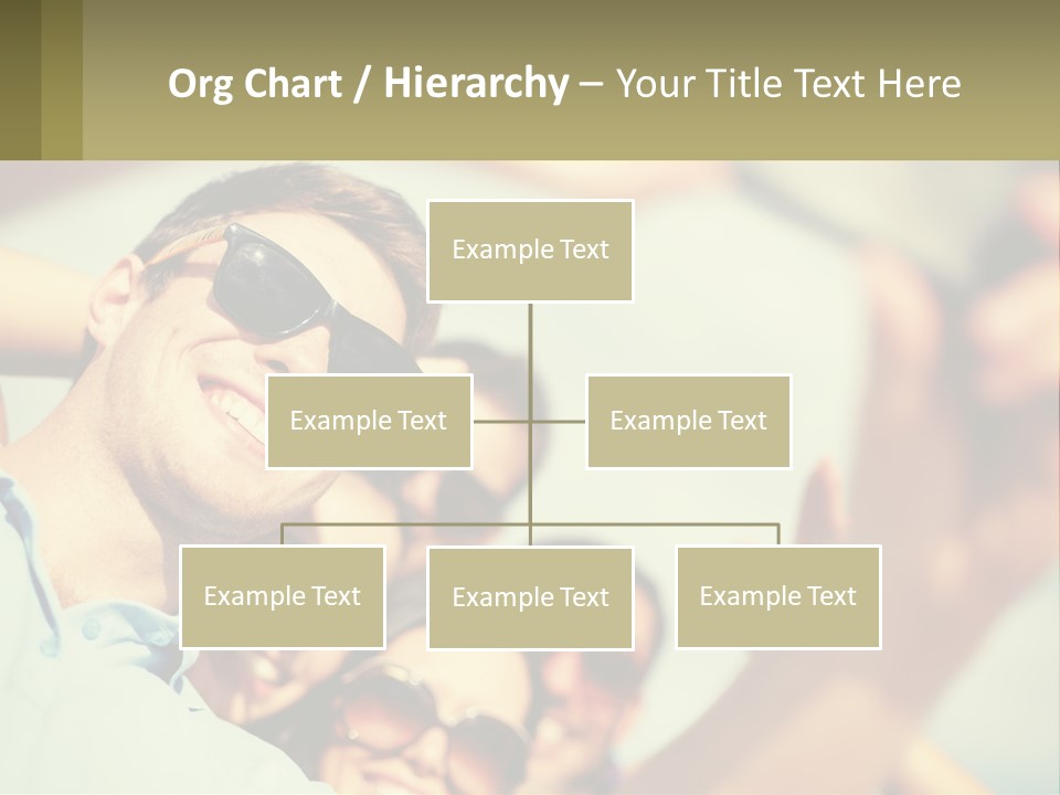 A Group Of People Wearing Sunglasses And Holding Up Their Hands PowerPoint Template