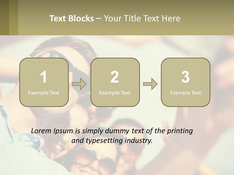 A Group Of People Wearing Sunglasses And Holding Up Their Hands PowerPoint Template