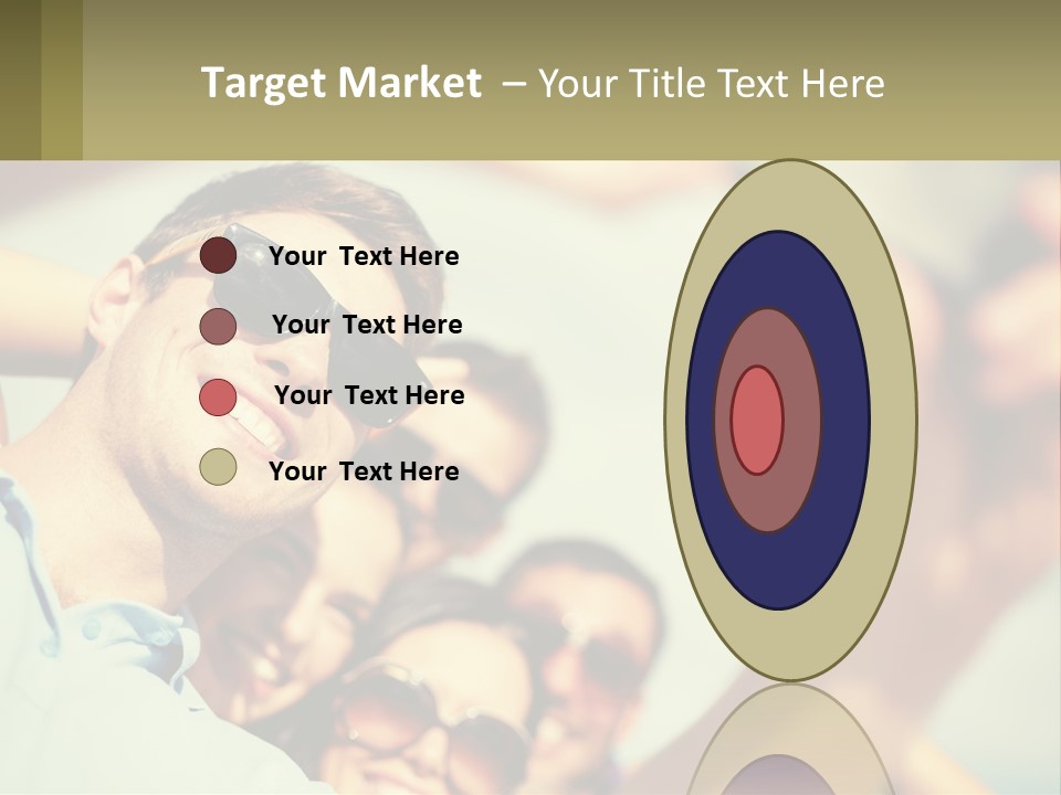 A Group Of People Wearing Sunglasses And Holding Up Their Hands PowerPoint Template