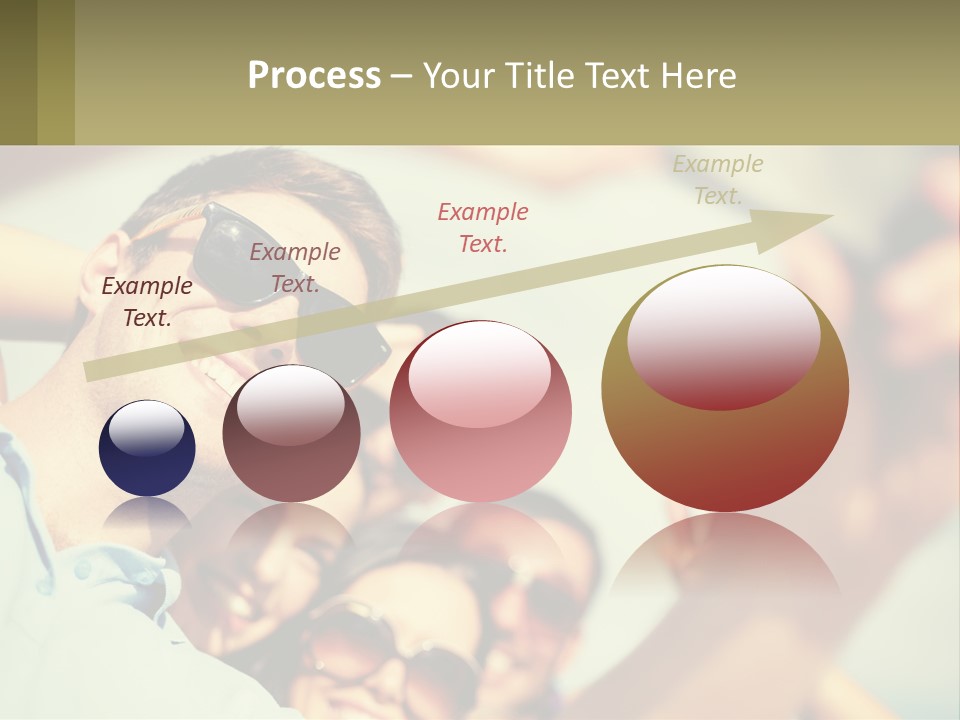 A Group Of People Wearing Sunglasses And Holding Up Their Hands PowerPoint Template