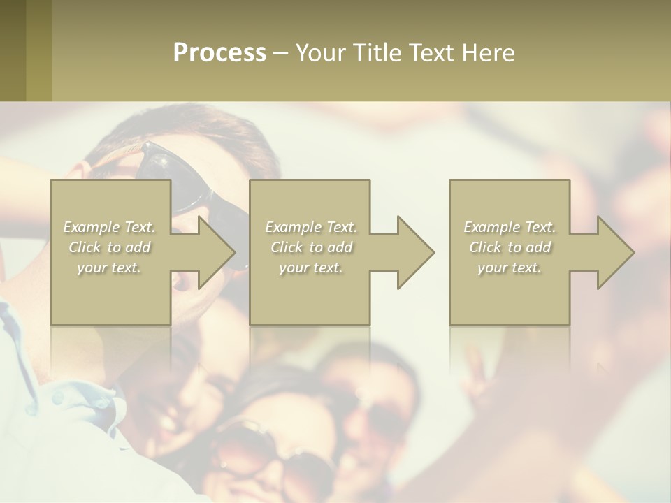 A Group Of People Wearing Sunglasses And Holding Up Their Hands PowerPoint Template