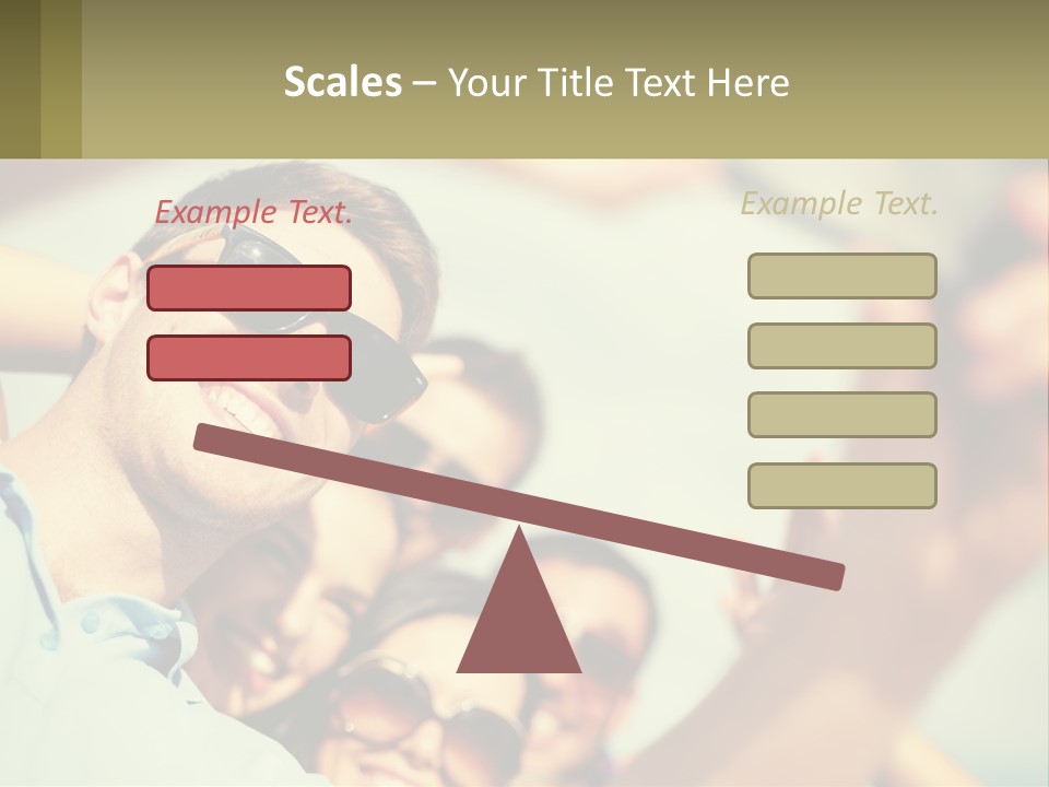 A Group Of People Wearing Sunglasses And Holding Up Their Hands PowerPoint Template
