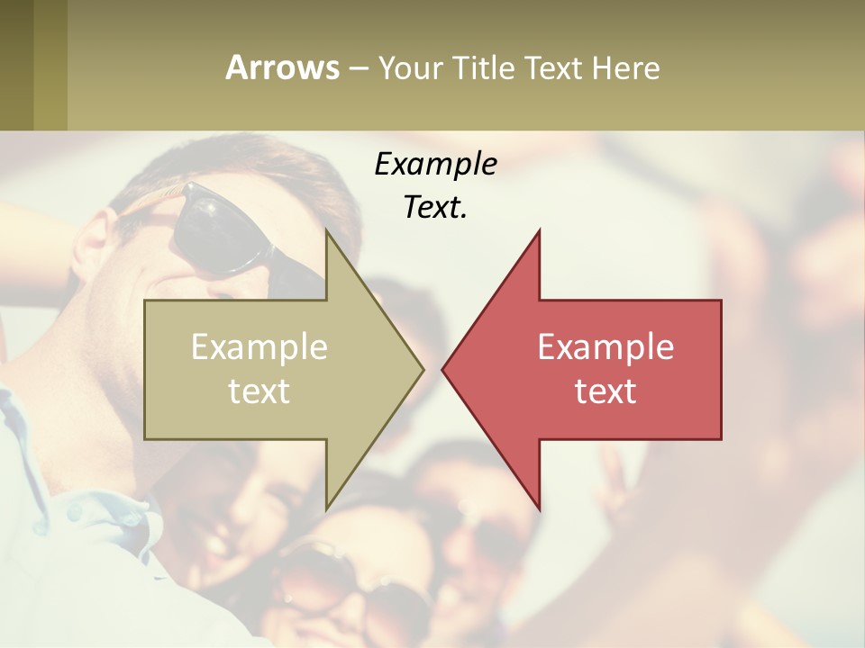 A Group Of People Wearing Sunglasses And Holding Up Their Hands PowerPoint Template