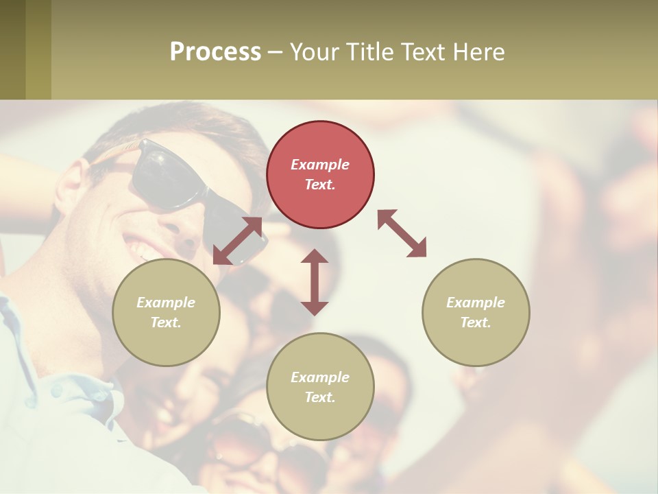 A Group Of People Wearing Sunglasses And Holding Up Their Hands PowerPoint Template