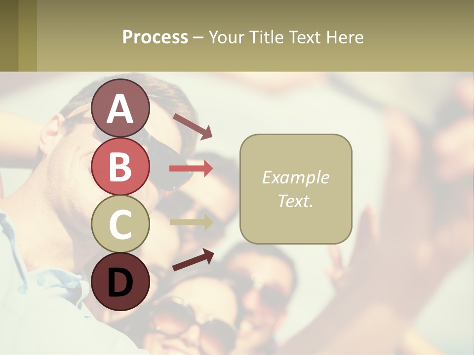 A Group Of People Wearing Sunglasses And Holding Up Their Hands PowerPoint Template