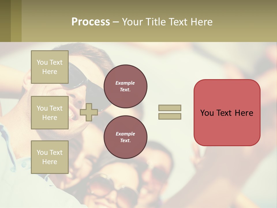 A Group Of People Wearing Sunglasses And Holding Up Their Hands PowerPoint Template