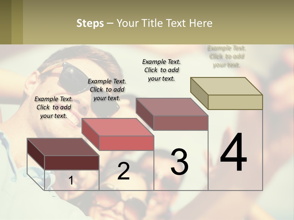 A Group Of People Wearing Sunglasses And Holding Up Their Hands PowerPoint Template