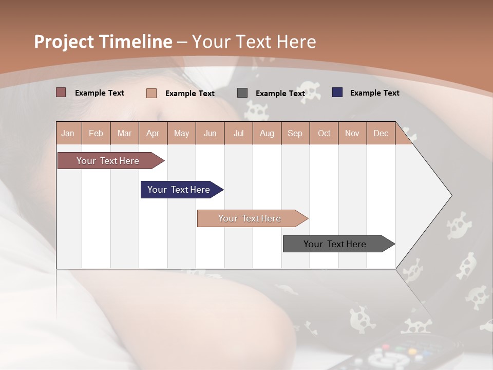 A Woman Sleeping On A Bed With Her Eyes Closed PowerPoint Template