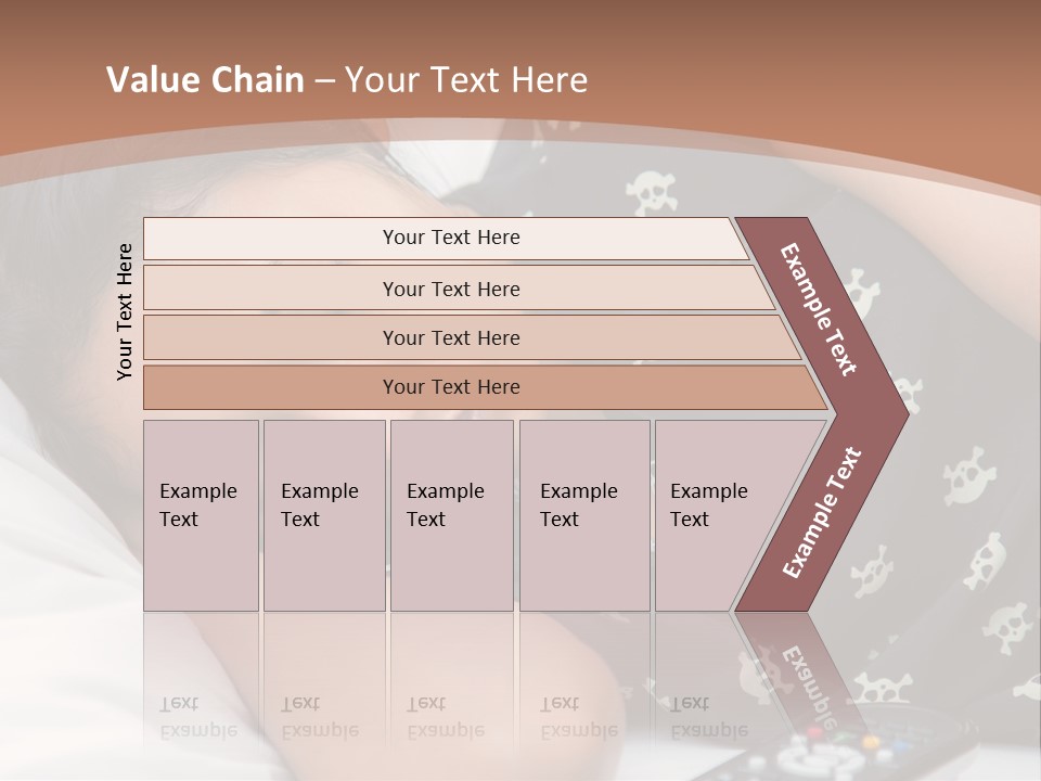 A Woman Sleeping On A Bed With Her Eyes Closed PowerPoint Template