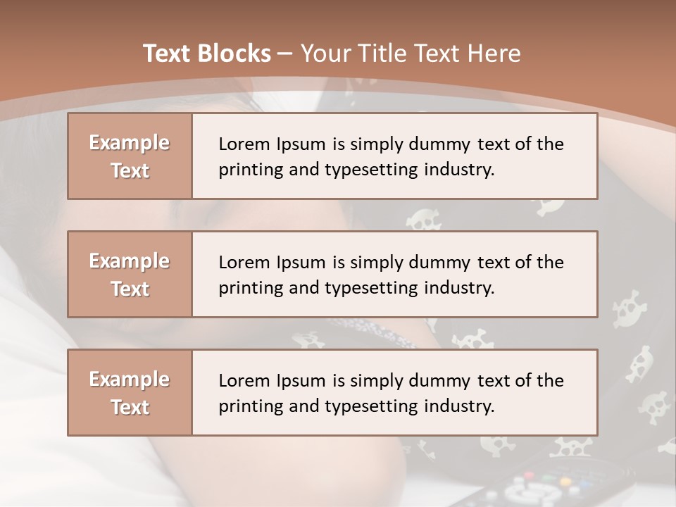 A Woman Sleeping On A Bed With Her Eyes Closed PowerPoint Template