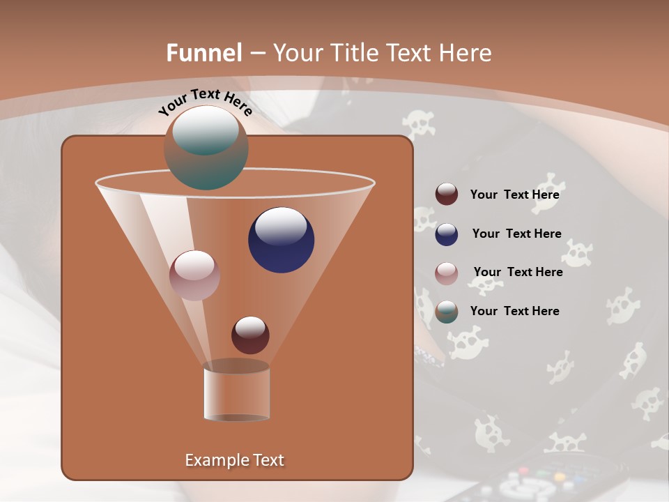 A Woman Sleeping On A Bed With Her Eyes Closed PowerPoint Template