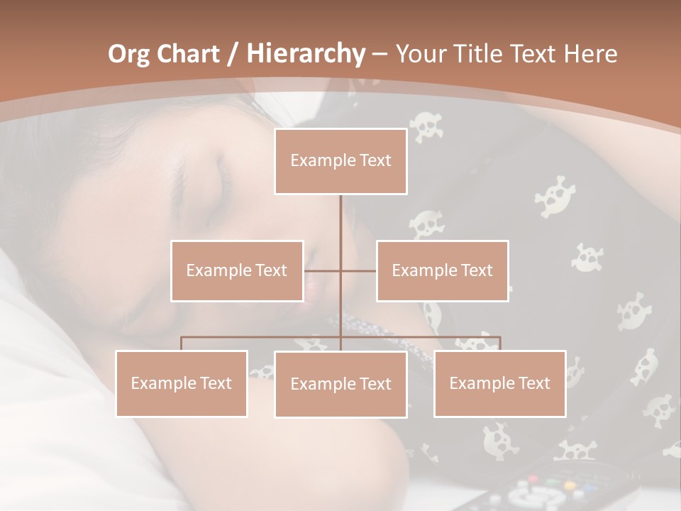 A Woman Sleeping On A Bed With Her Eyes Closed PowerPoint Template