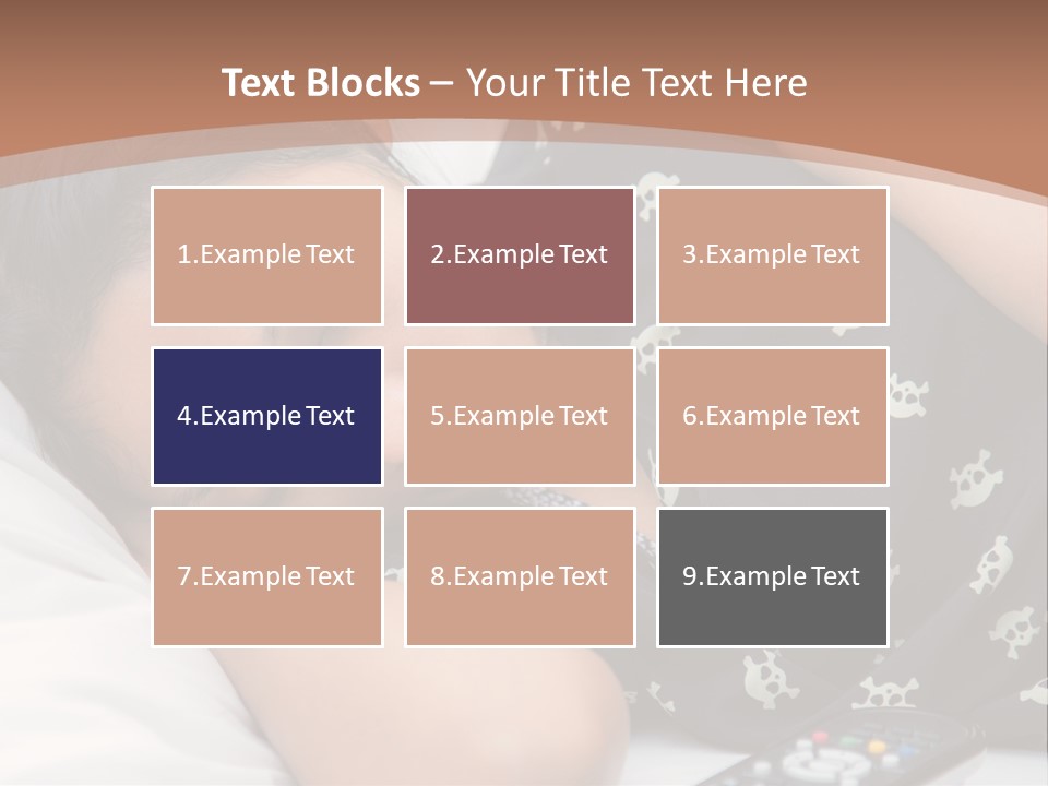 A Woman Sleeping On A Bed With Her Eyes Closed PowerPoint Template