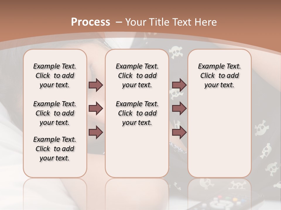 A Woman Sleeping On A Bed With Her Eyes Closed PowerPoint Template