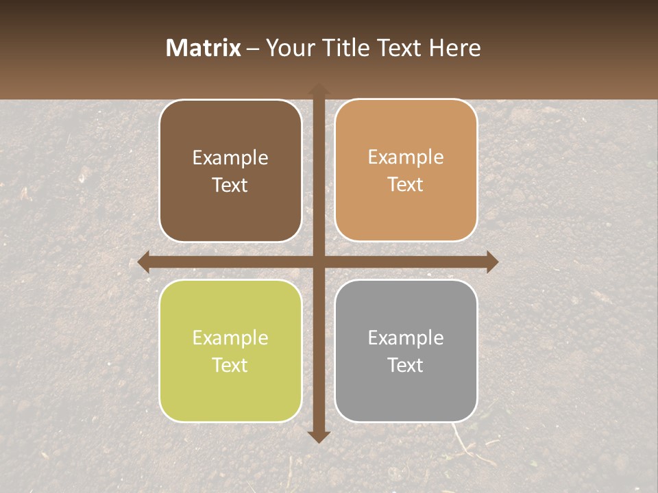 A Picture Of A Dirt Field With A Name Of Presentation PowerPoint Template