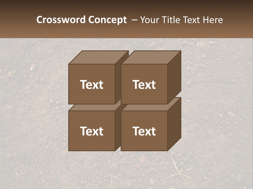 A Picture Of A Dirt Field With A Name Of Presentation PowerPoint Template