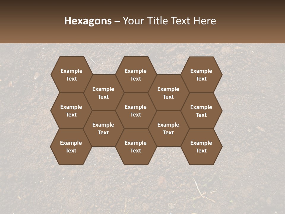 A Picture Of A Dirt Field With A Name Of Presentation PowerPoint Template
